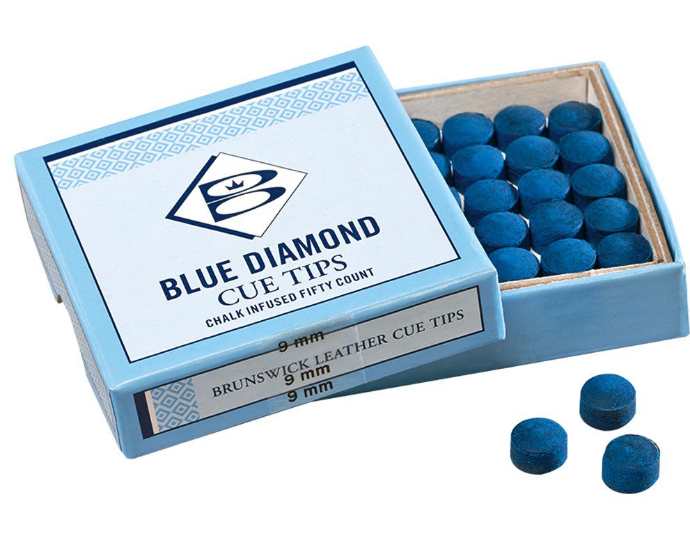 POOL TIPS BLUE DIAMOND